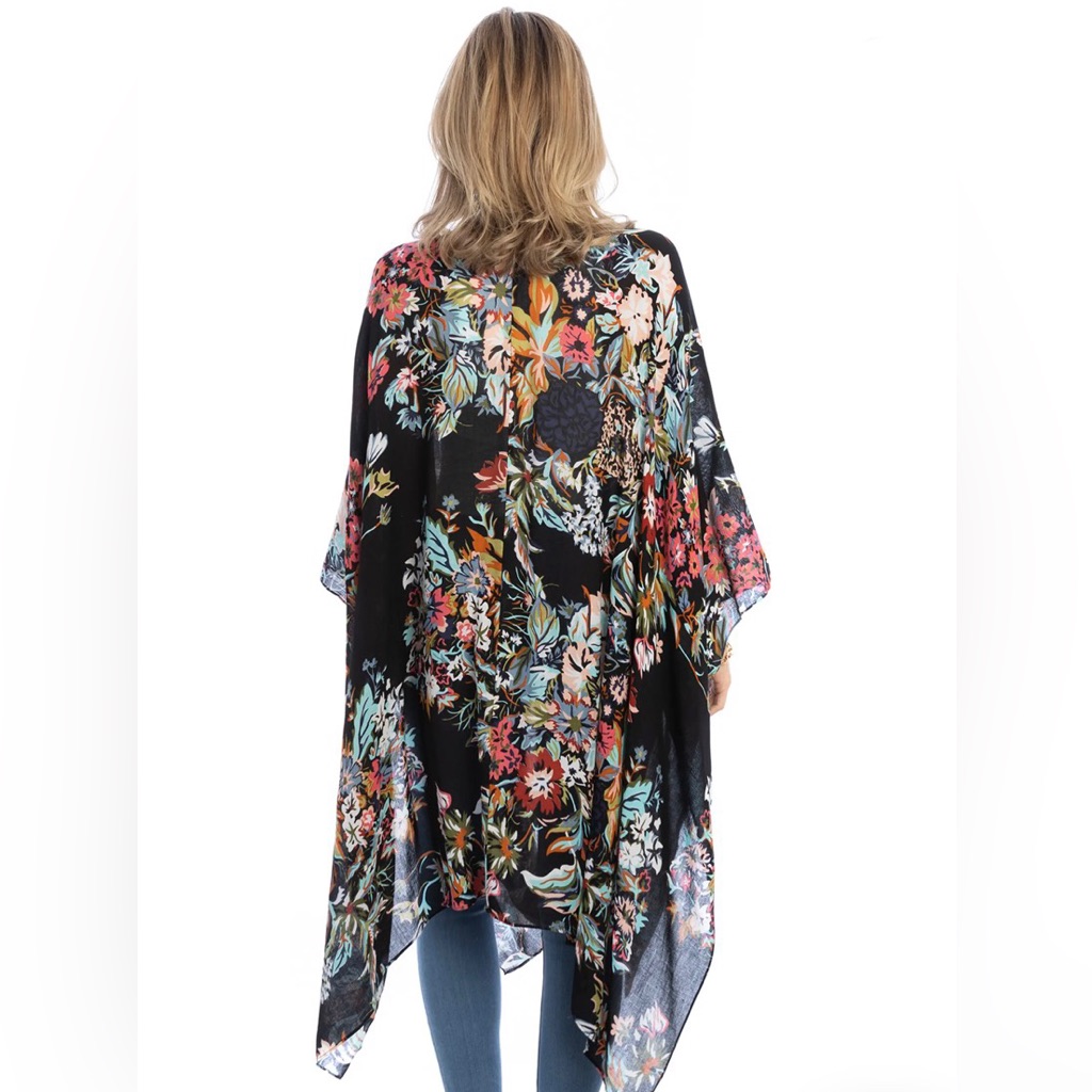 Saachi Lasdon Floral Print Ruana — image 5 of 5